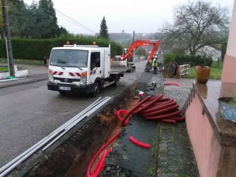 Rémelfing TRAVAUX RUE DE VERDUN - RUE DE LA LIBERTE - RUE DES VERGERS