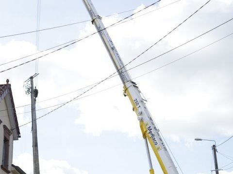 "Les Hauts de Sarre": Démontage de la ligne HTA Rémelfing