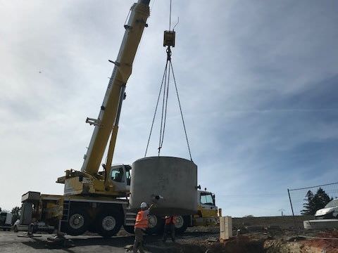 "Les Hauts de Sarre": mise en place du surpresseur Rémelfing